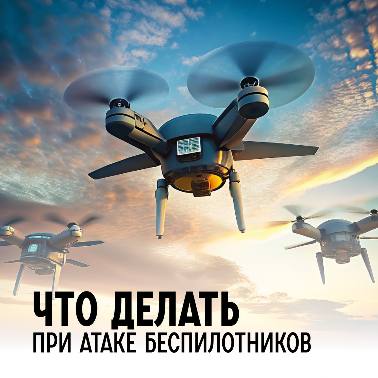 Памятка населению в случае выявления нахождения беспилотных воздушных судов