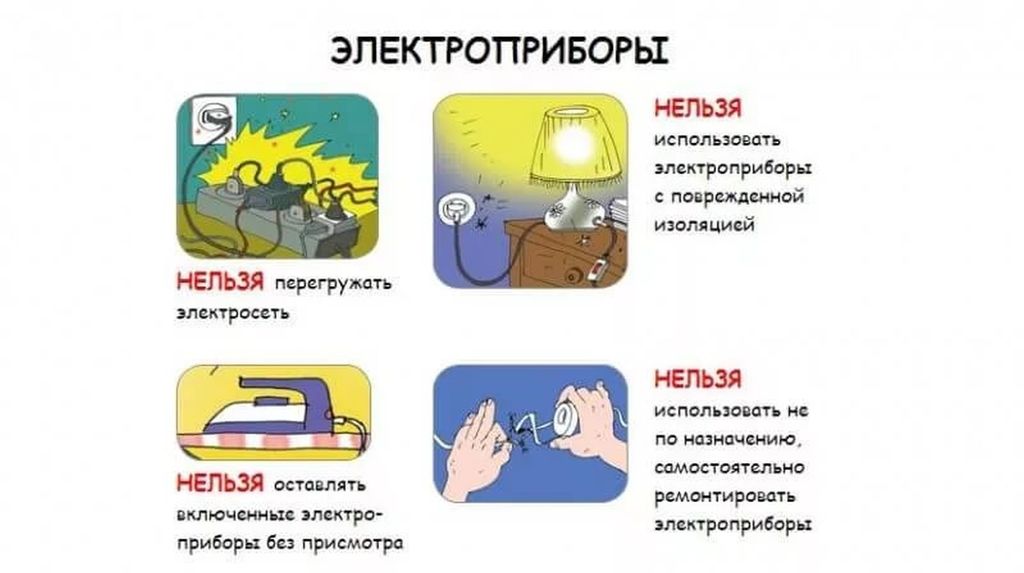Безопасное использование электроприборов