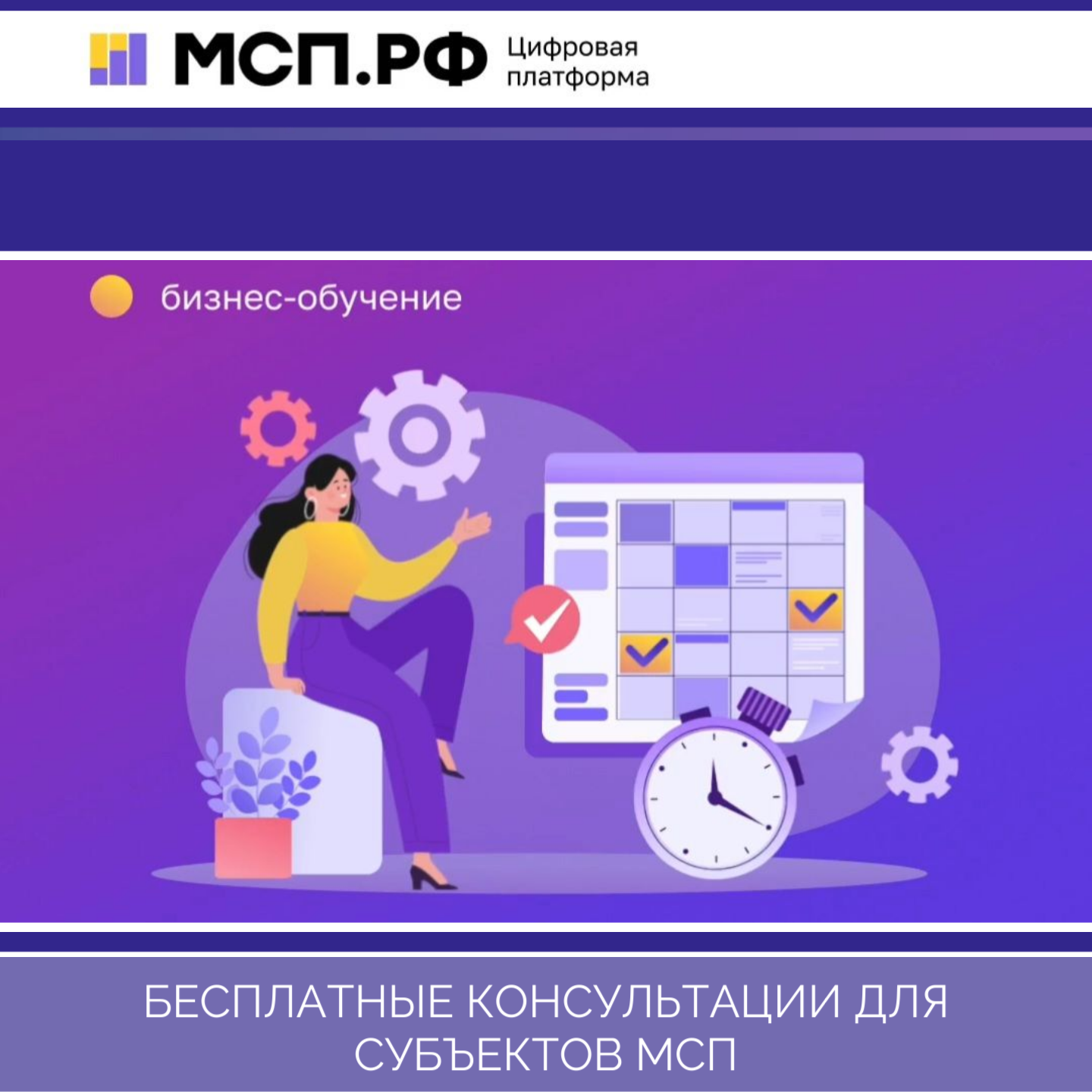 Бесплатные консультации для субъектов МСП
