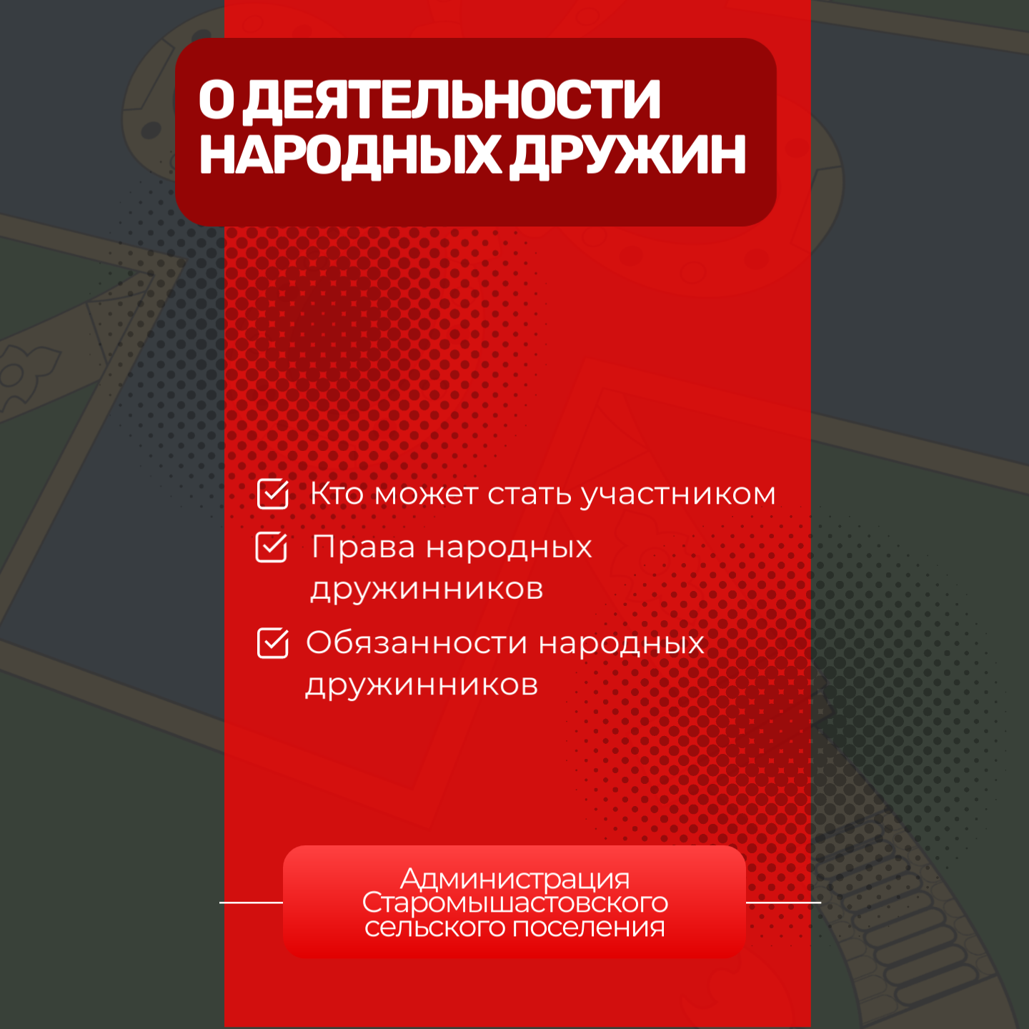 О деятельности народных дружин