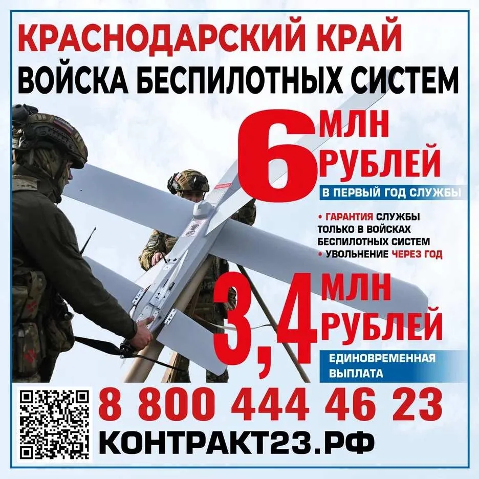 СЛУЖБА ПО КОНТРАКТУ В НОВЫХ ВОЙСКАХ БЕСПИЛОТНЫХ СИСТЕМ