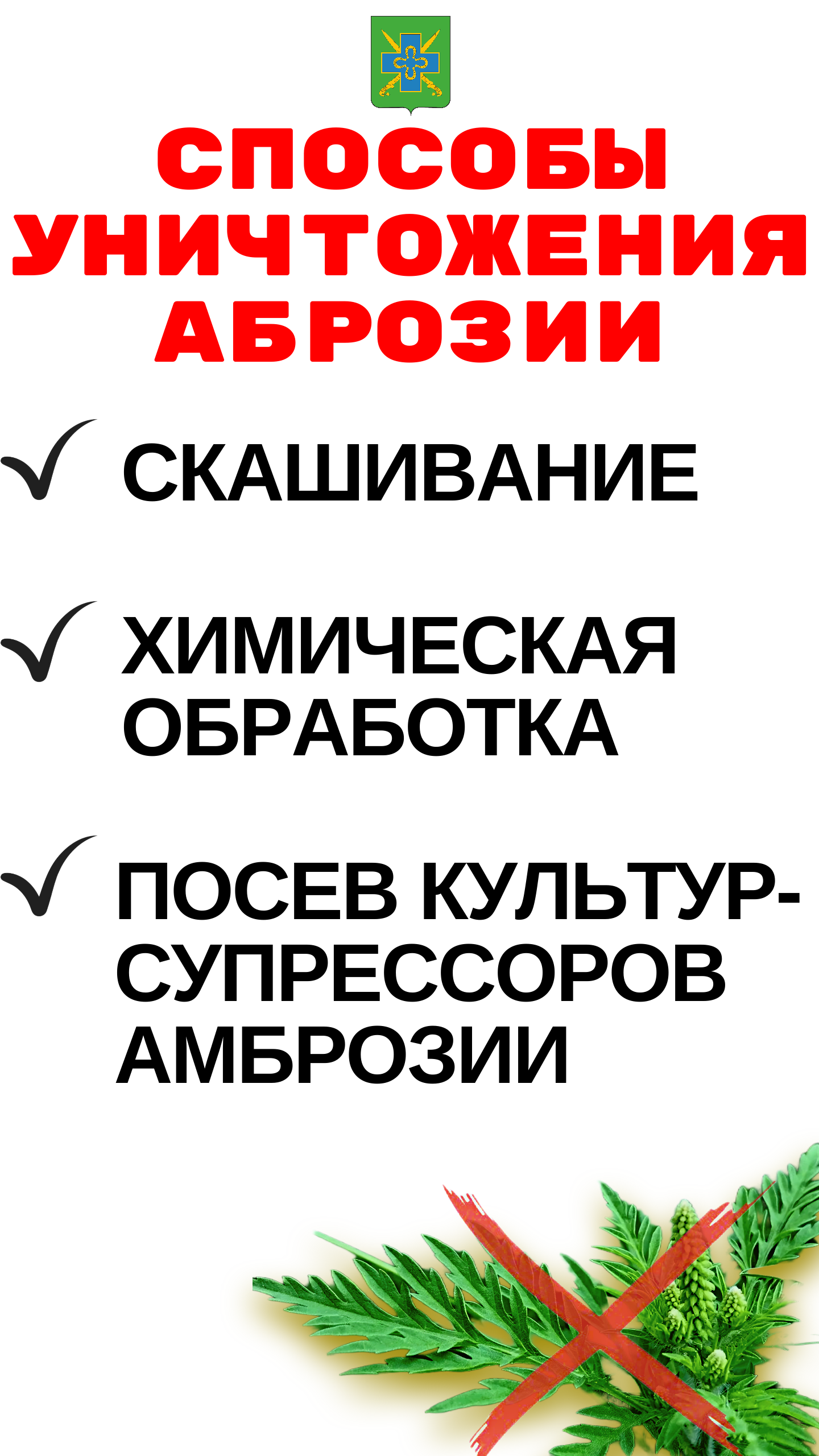 Амброзия - угроза для здоровья и сельского хозяйства!