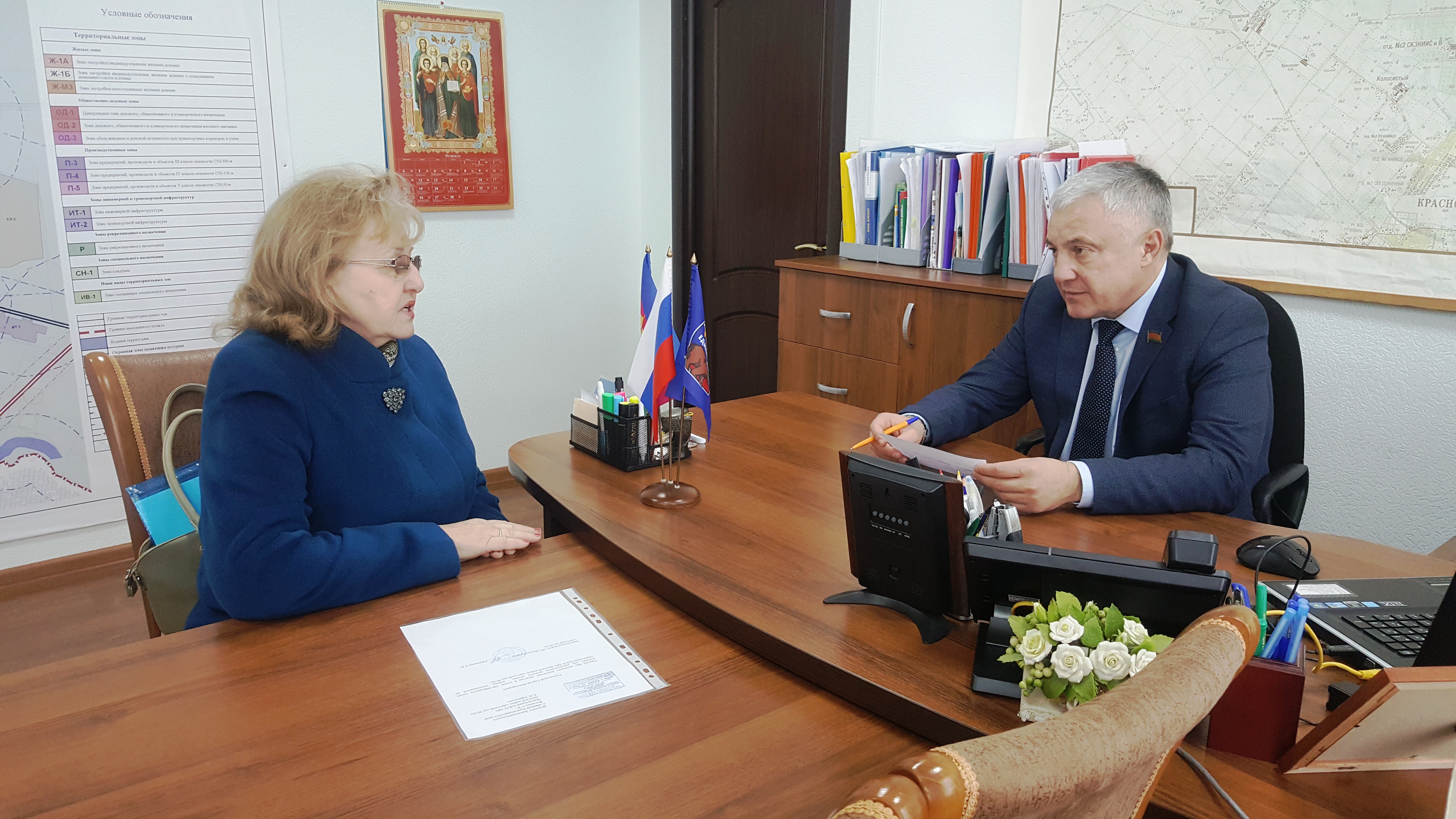 Прием граждан депутатом Законодательного Собрания Краснодарского края шестого созыва по Атаманскому одномандатному избирательному округу № 20 С. В. Жиленко